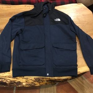 North face fleece jacket, size L, navy blue